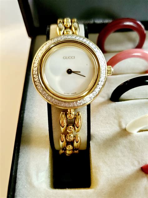 gold screw for gucci watch|vintage gold Gucci watch ladies.